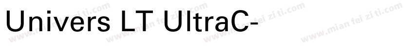 Univers LT UltraC字体转换